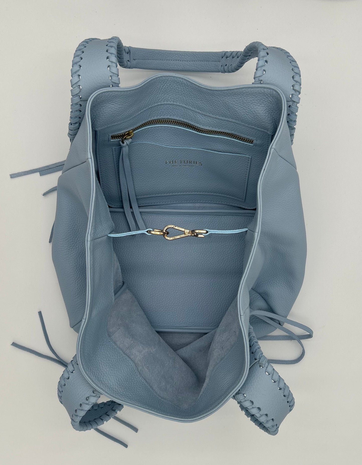 The Talitha Sky Blue with lacing in Snow