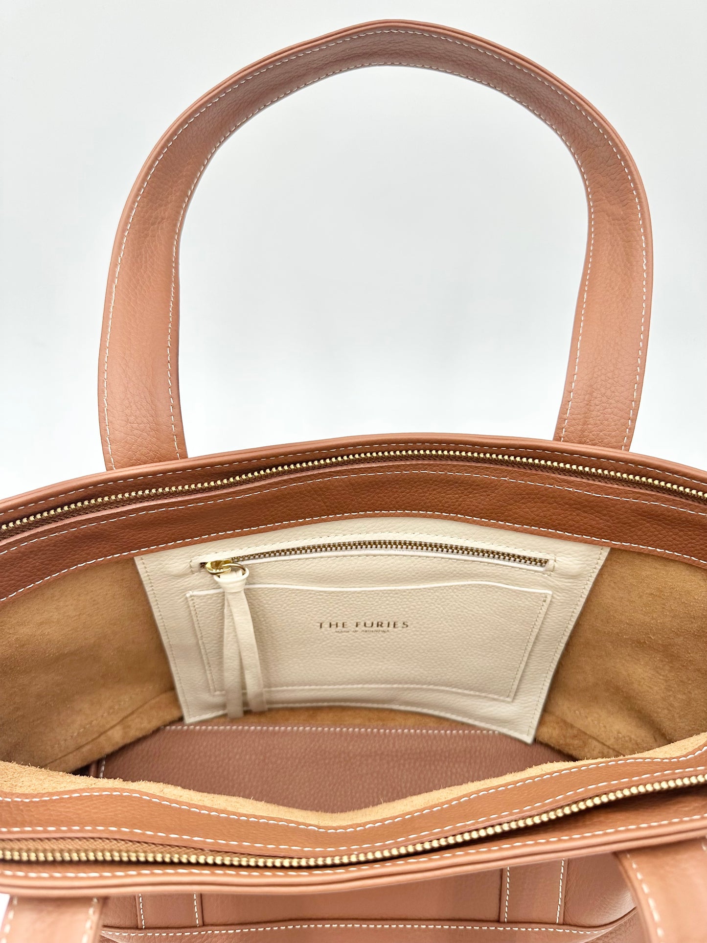 Large Carolyn Tote - Cognac