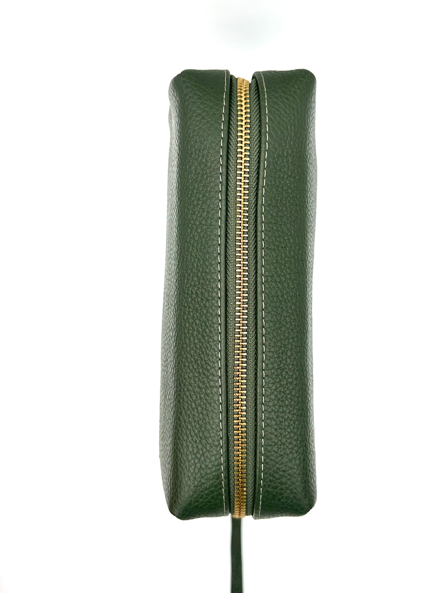 Large Accessories Bag in Holly Green with a Lichen Interior