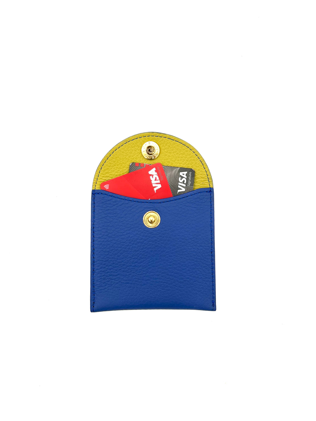 Small Leather Envelope in Sapphire with a Verdeen Interior
