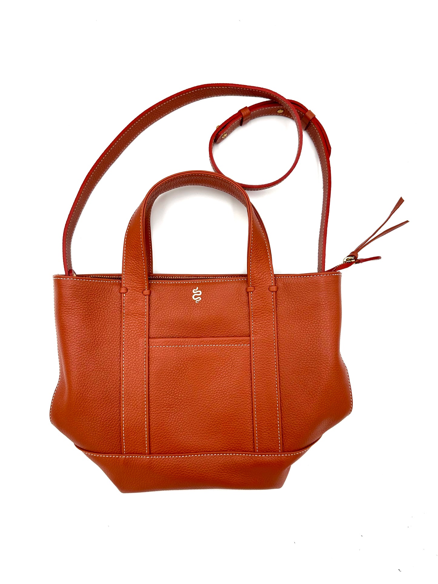 Small Carolyn Tote in Terracotta