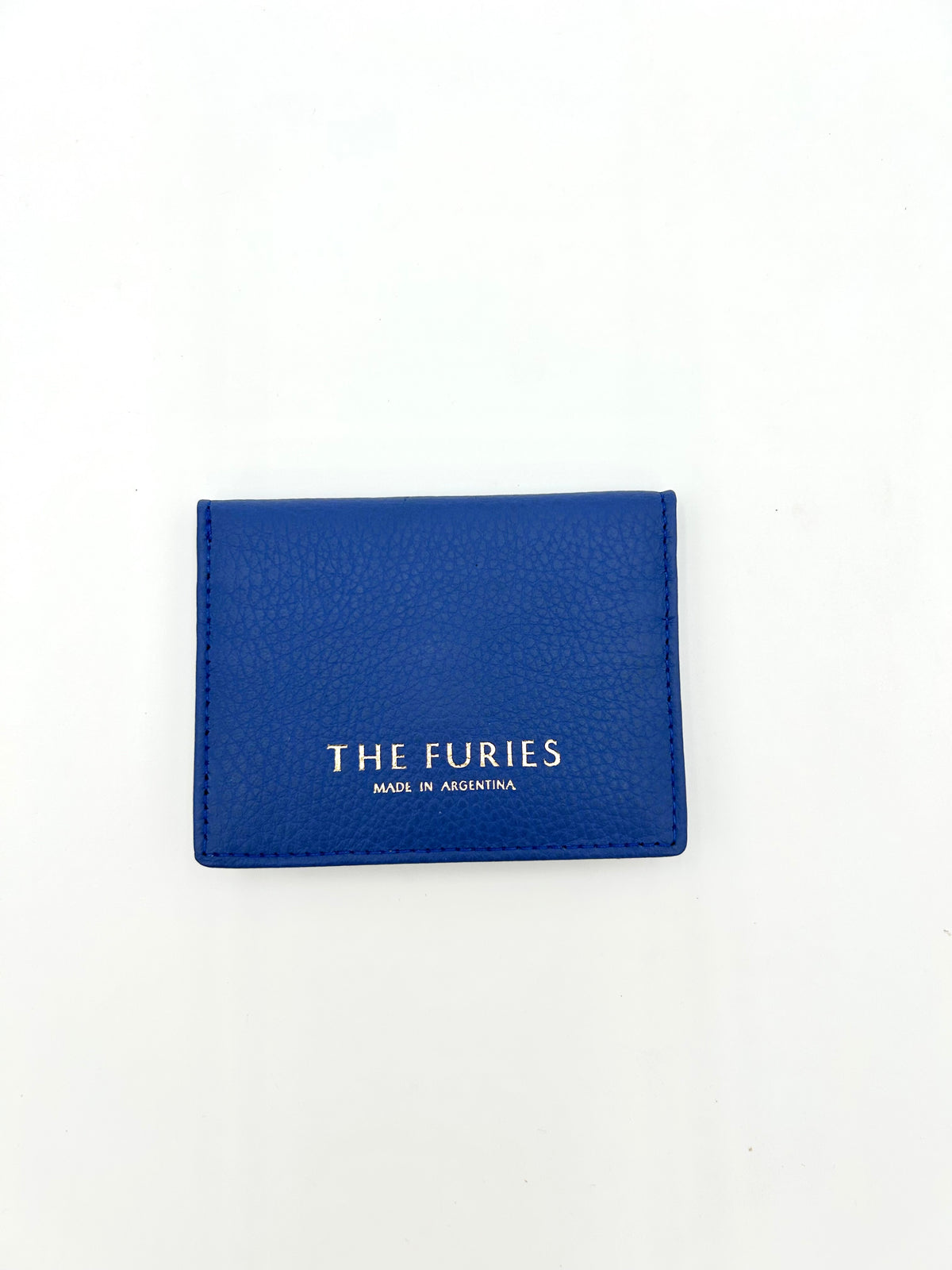 Card Case with Flap in Sapphire with a Verdeen Interior