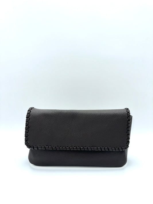 Emmanuelle Flap Bag - Espresso with Espresso Lacing