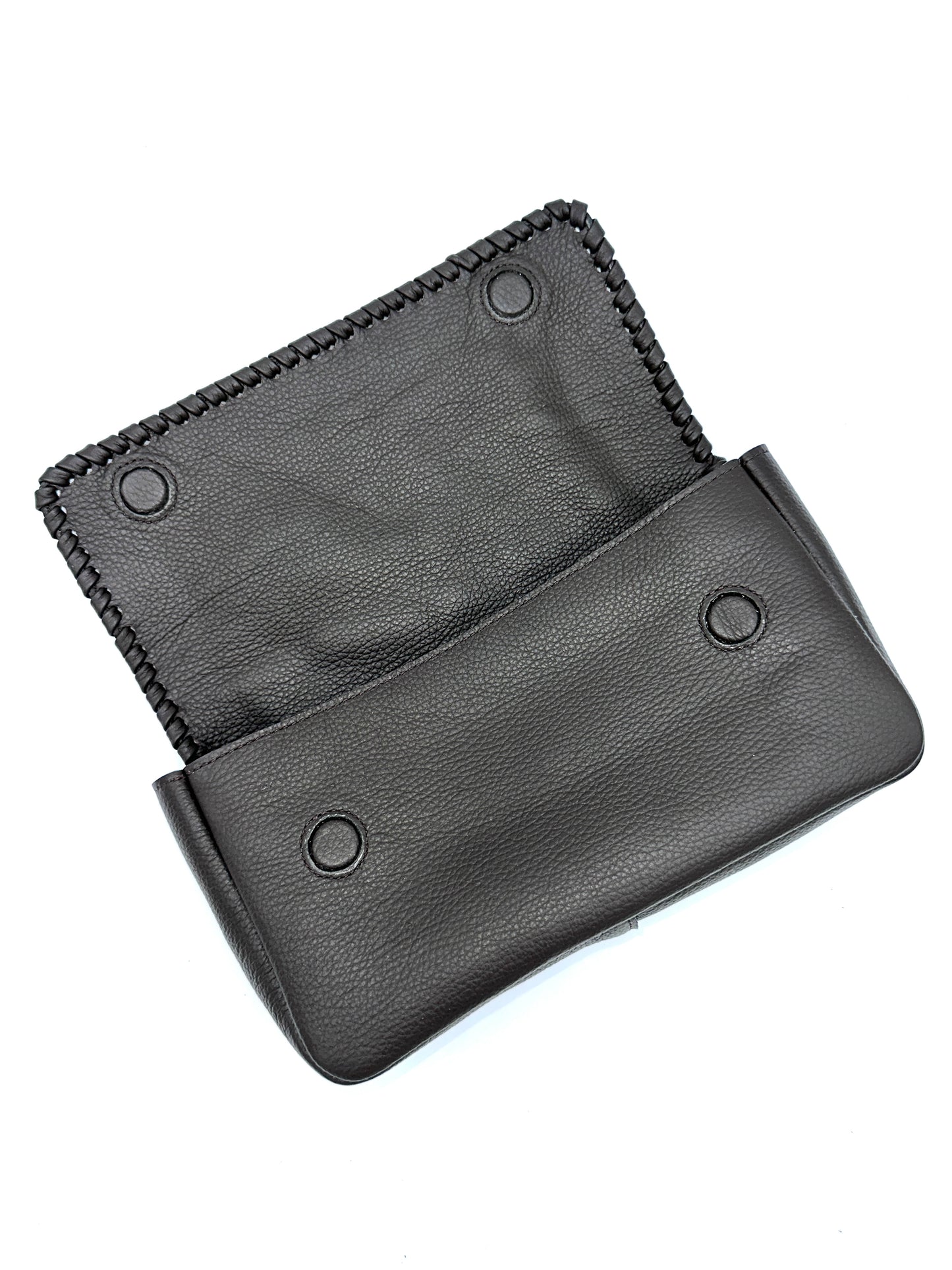Emmanuelle Flap Bag - Espresso with Espresso Lacing