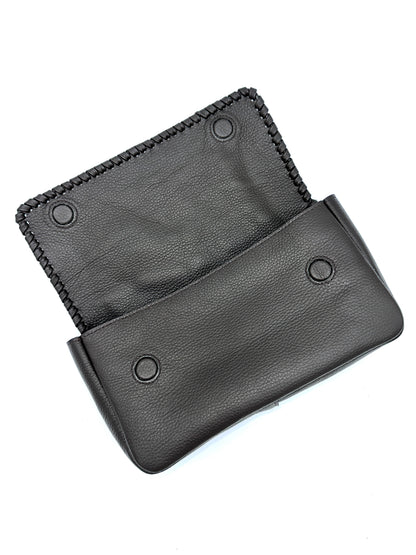 Emmanuelle Flap Bag - Espresso with Espresso Lacing