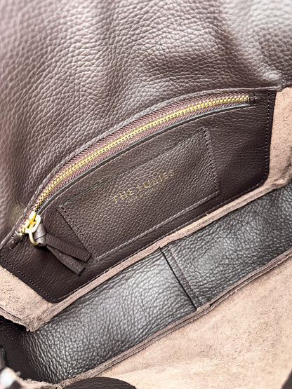 Emmanuelle Flap Bag - Espresso with Espresso Lacing