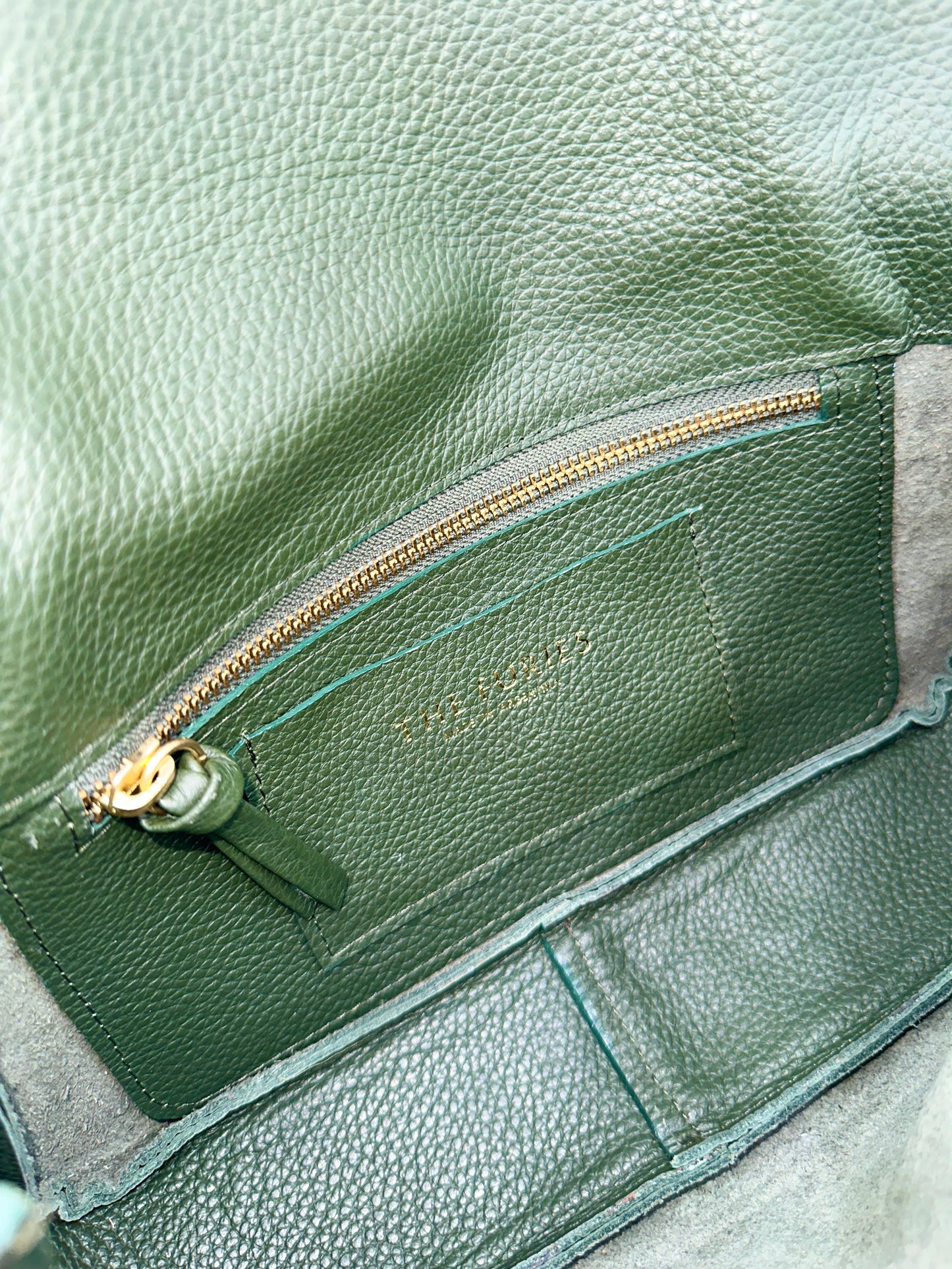 Emmanuelle Flap Bag - Holly Green with Holly Green Lacing