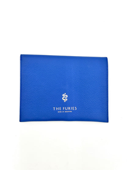 Large Leather Envelope in Sapphire with a Verdeen Lining