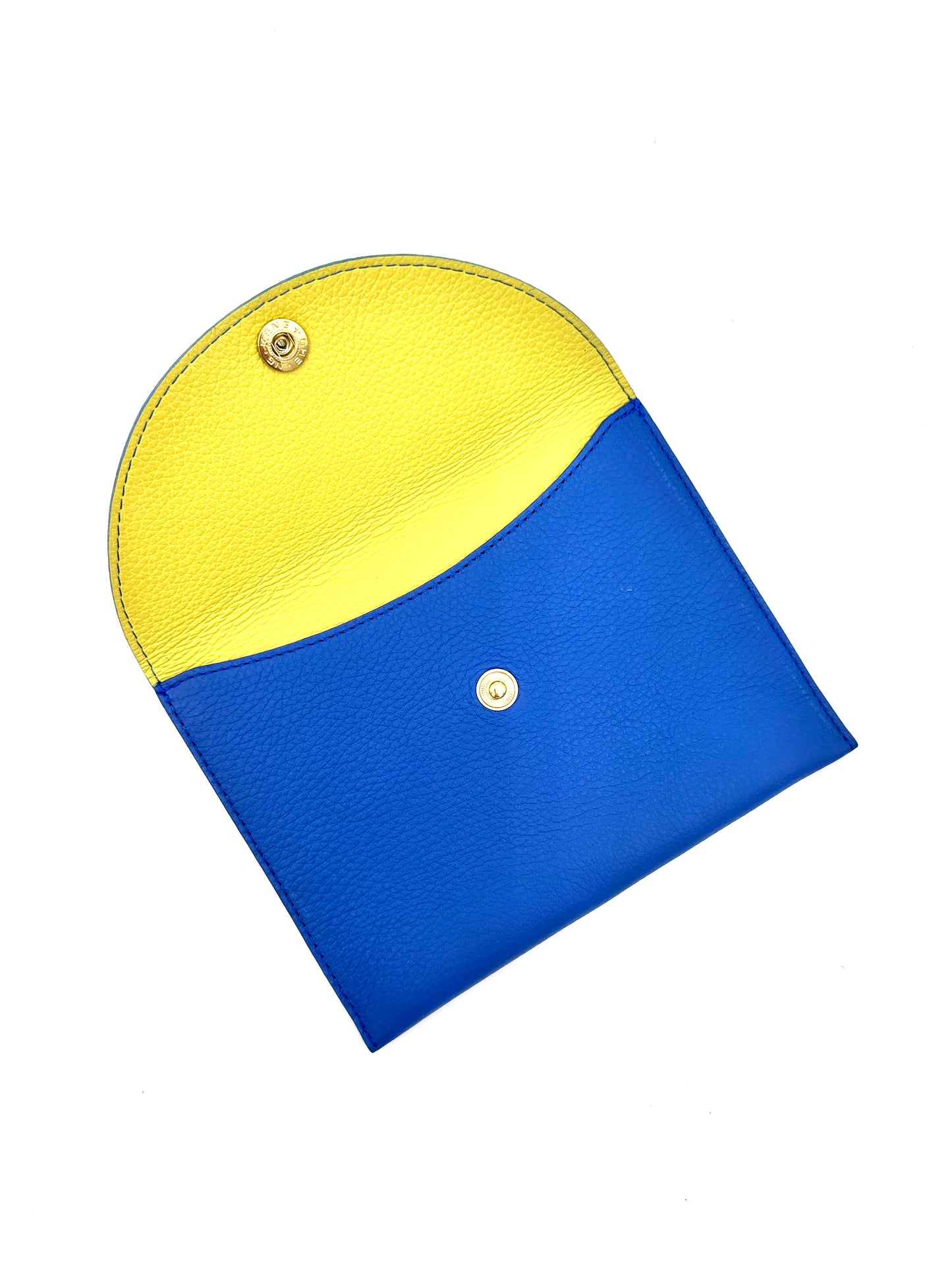 Large Leather Envelope in Sapphire with a Verdeen Lining