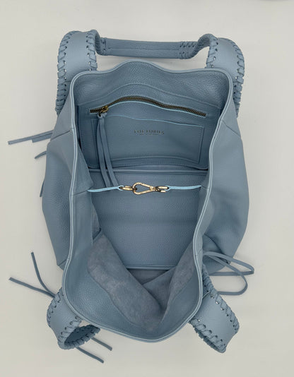 Talitha in Sky Blue with lacing in Snow