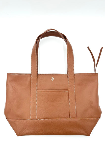Large Carolyn Tote in Cognac