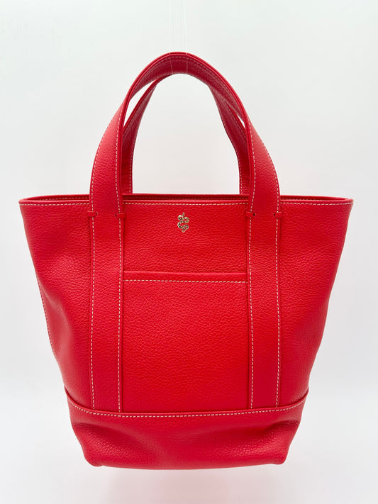 Small Carolyn Tote - Lipstick Red