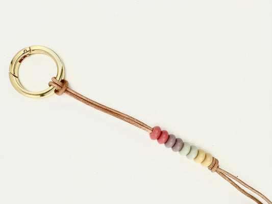 Bag Charm - Mauve Magic 8-bead charm