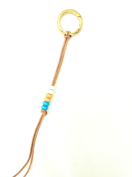 Bag Charm - Turquoise Pop 6-Bead charm