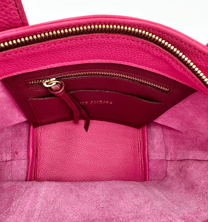 Small Carolyn Tote in Raspberry