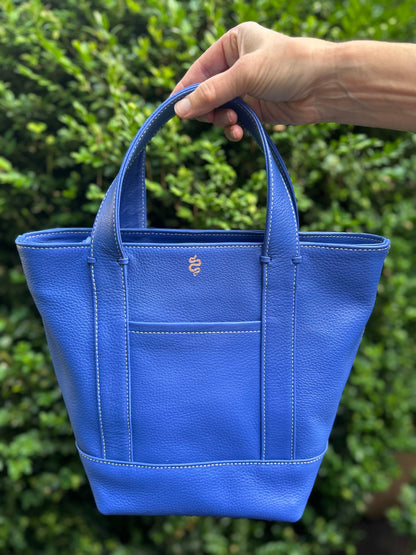 Small Carolyn Tote in Sapphire
