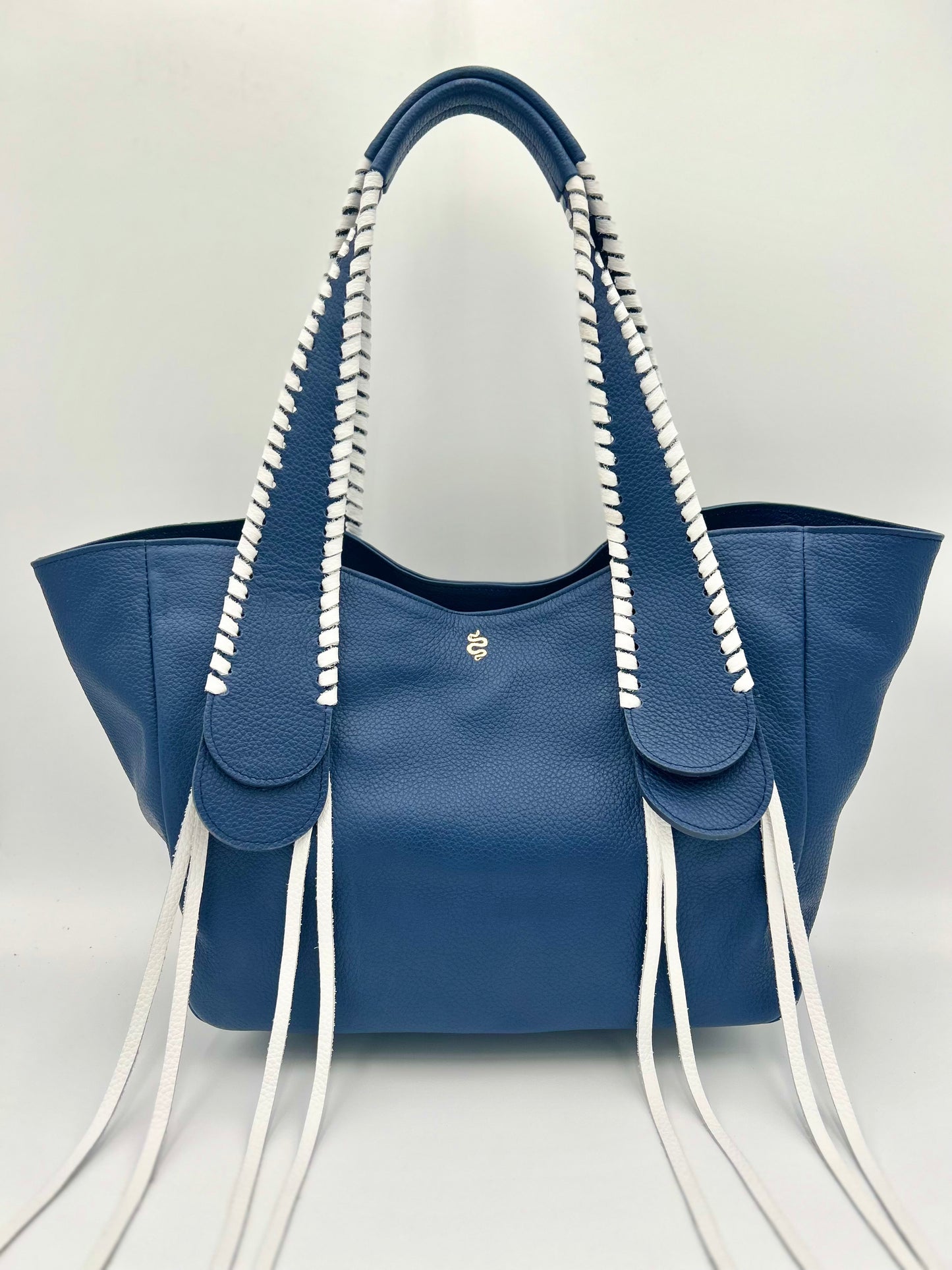 Talitha in Navy with White Lacing