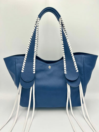 Talitha in Navy with White Lacing