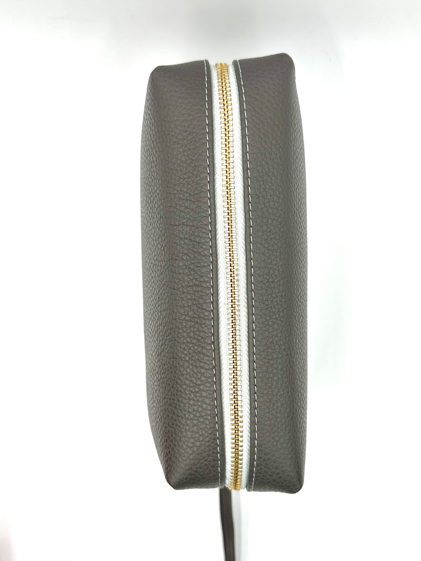 Large Accessories Bag in Steel with a Grey Clouds Interior