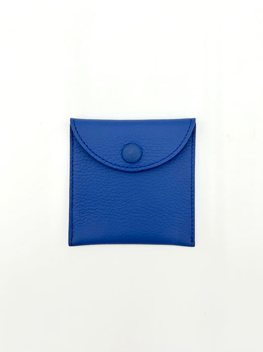 Small Leather Envelope in Sapphire with a Verdeen Interior
