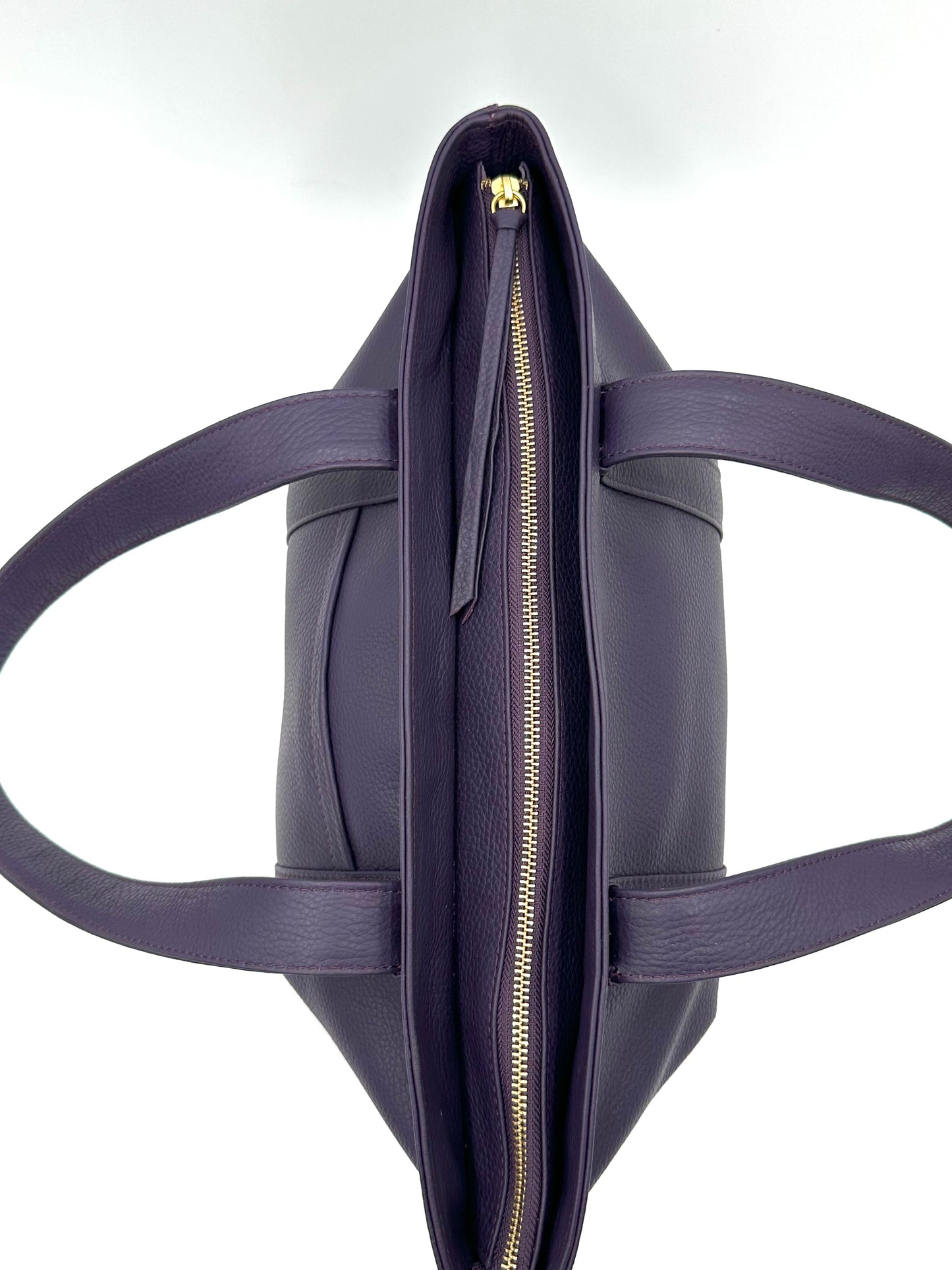 Large Carolyn Tote in Eggplant