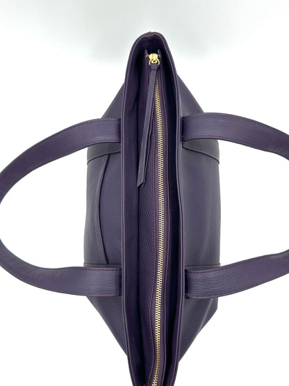 Large Carolyn Tote in Eggplant