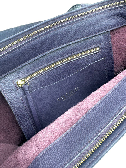 Large Carolyn Tote in Eggplant