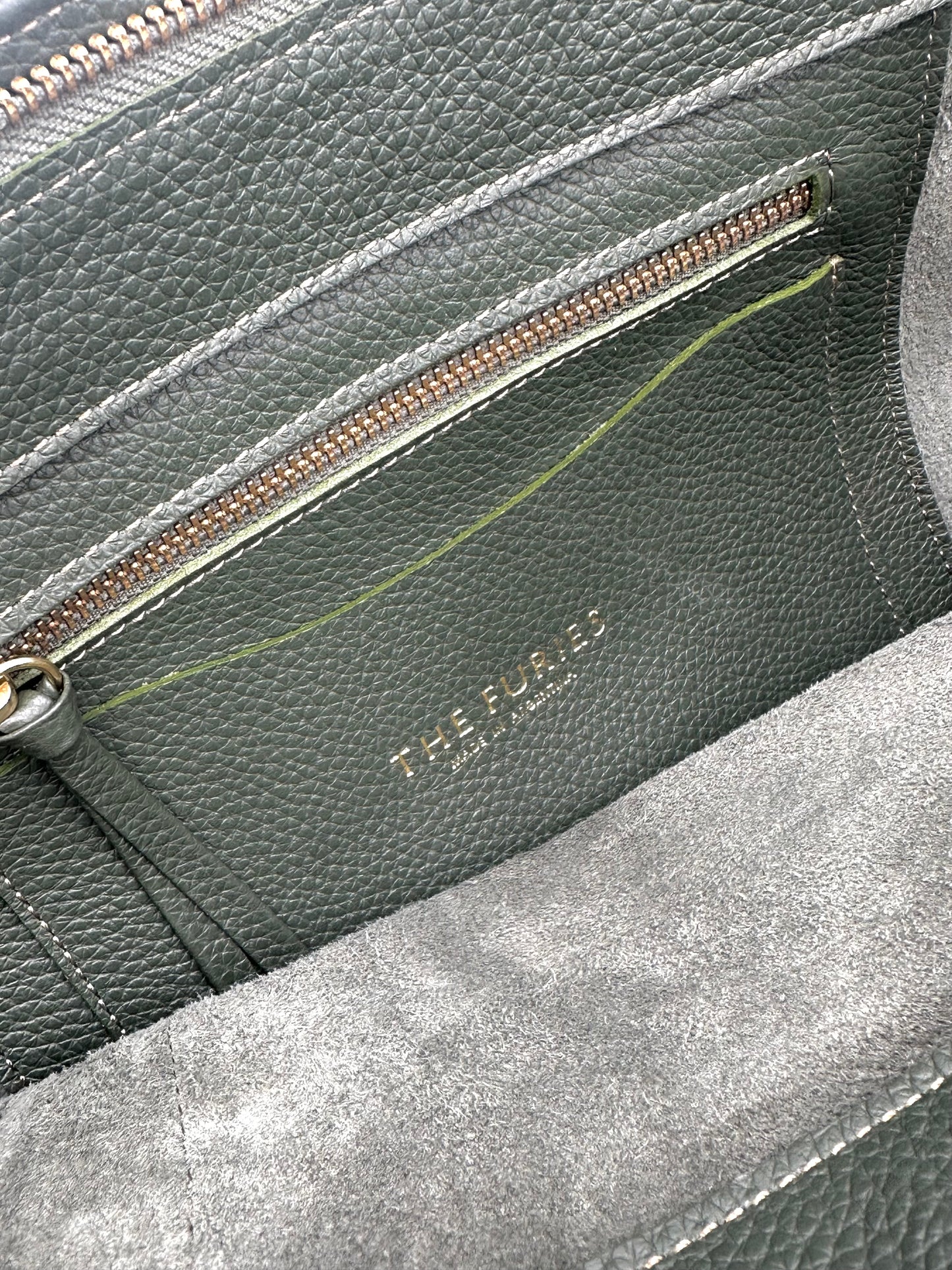 Large Carolyn Tote in Holly Green