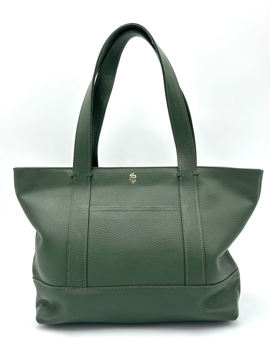 Large Carolyn Tote in Holly Green