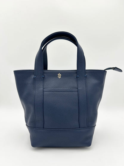 Small Carolyn Tote in Navy