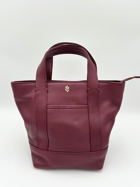 Small Carolyn Tote in Claret