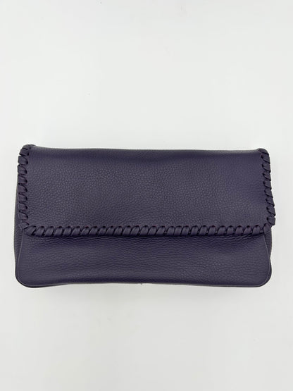 Emmanuelle Flap Bag - Eggplant with Eggplant Lacing