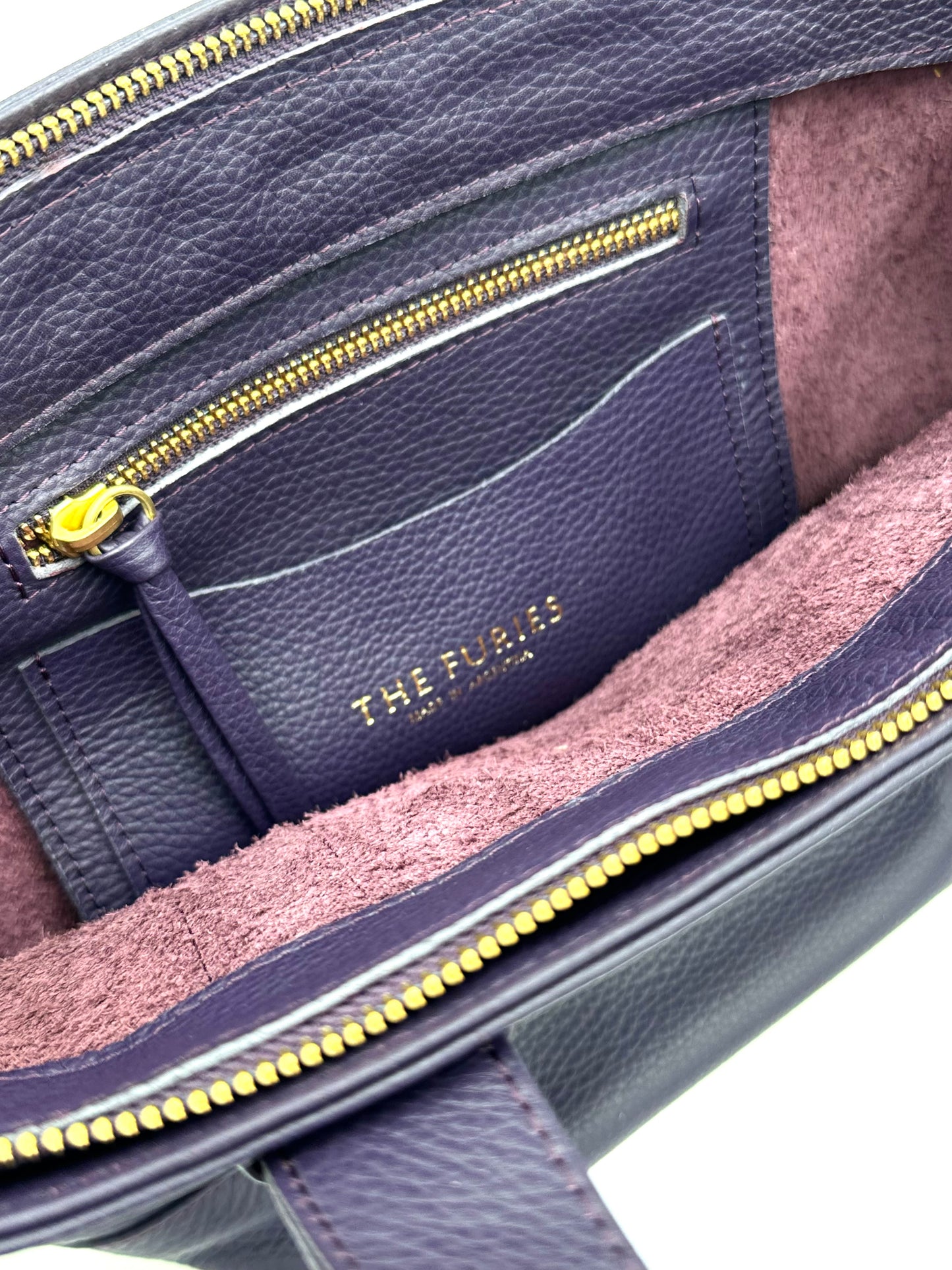 Small Carolyn Tote in Eggplant