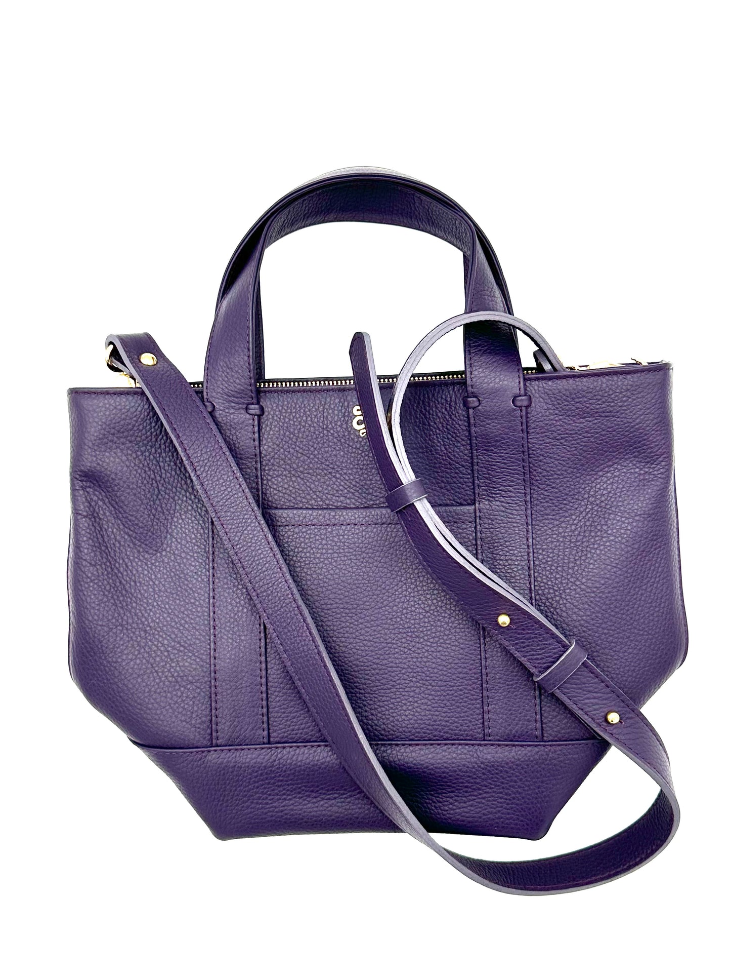 Small Carolyn Tote in Eggplant