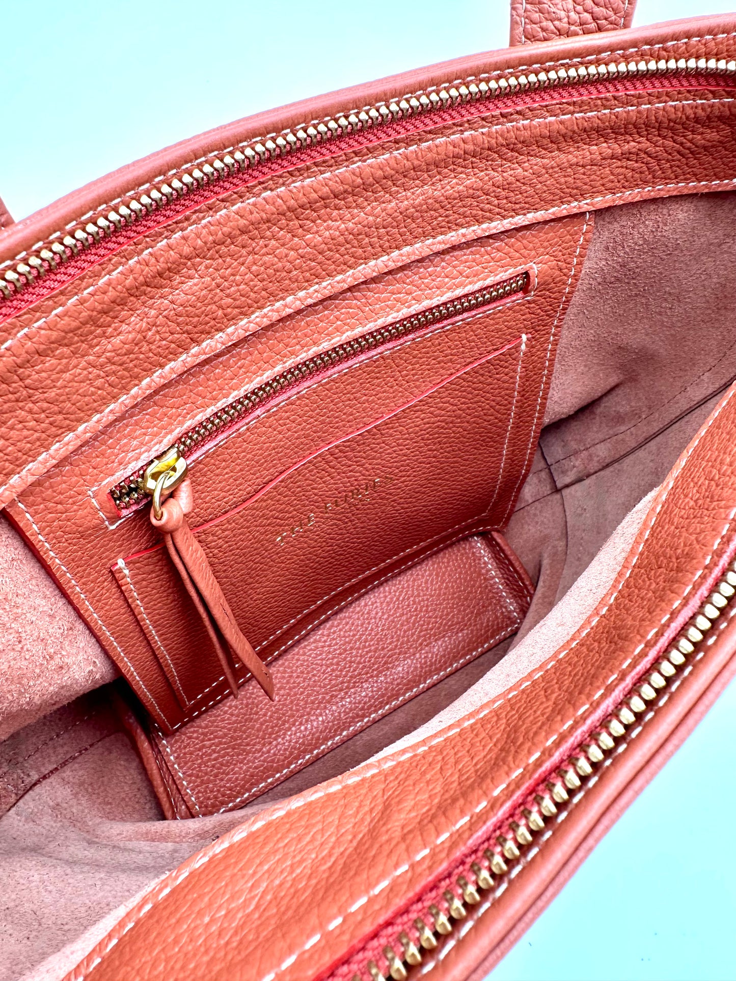 Small Carolyn Tote in Terracotta