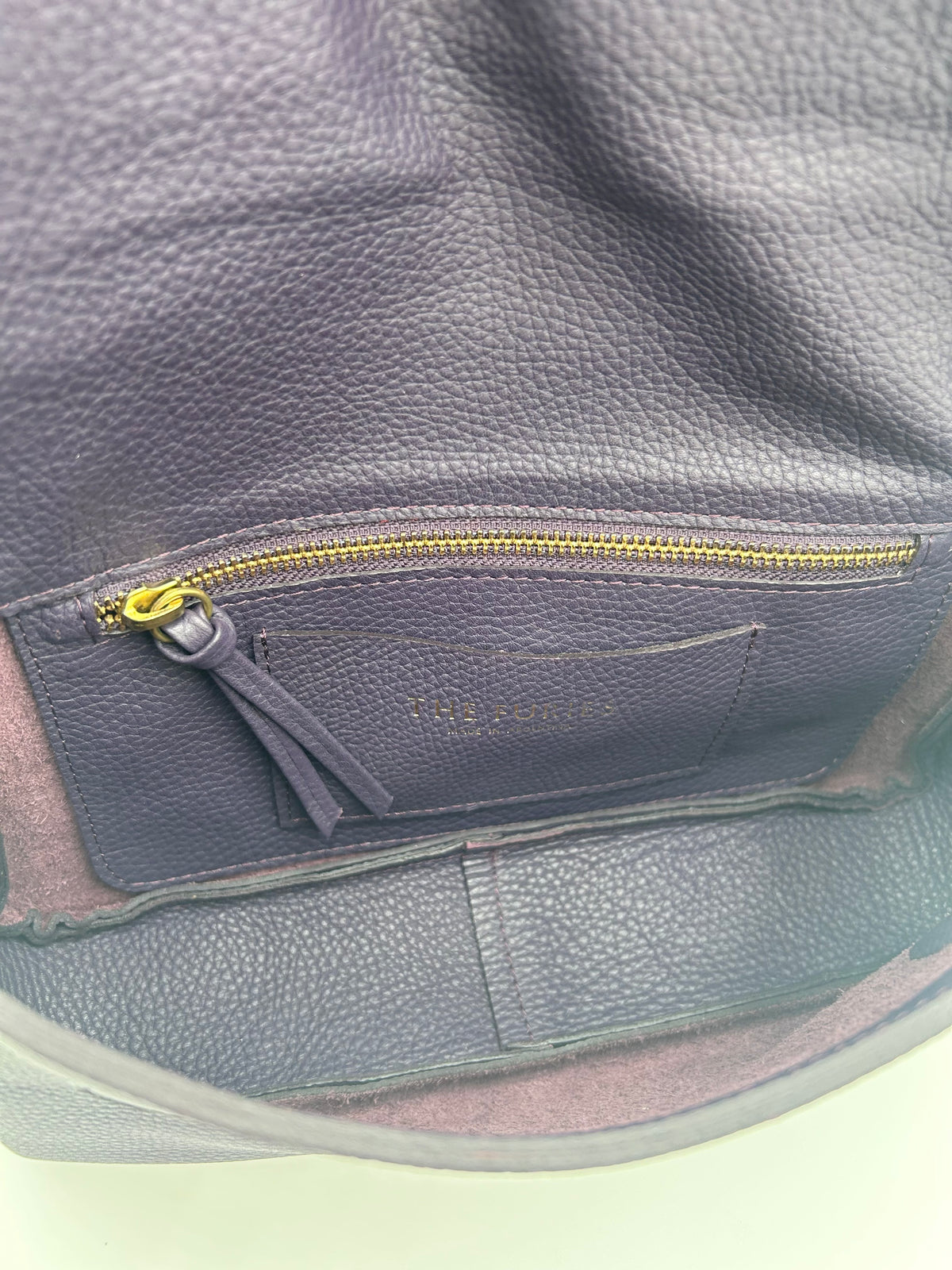 Emmanuelle Flap Bag - Eggplant with Eggplant Lacing