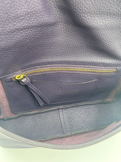 Emmanuelle Flap Bag - Eggplant with Eggplant Lacing