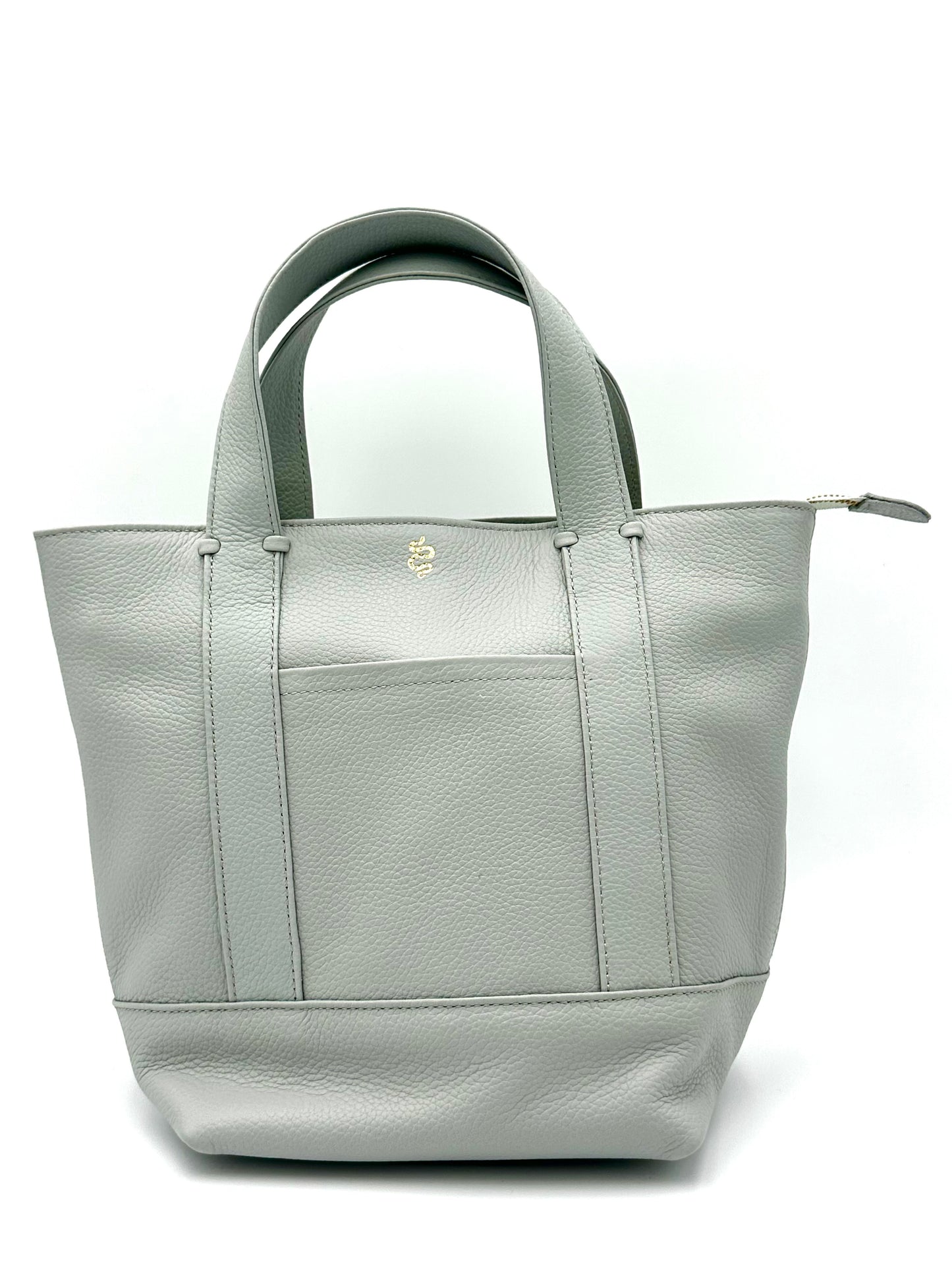 Small Carolyn Tote in Grey Clouds