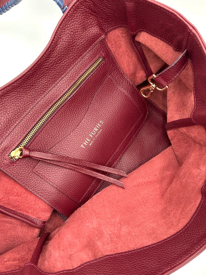 Talitha in Claret with Navy Lacing