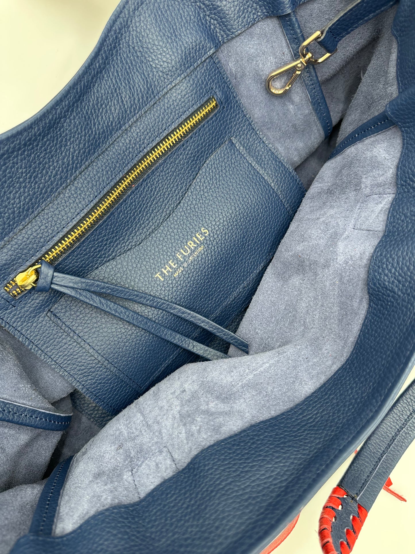 Talitha in Navy with Red Lacing