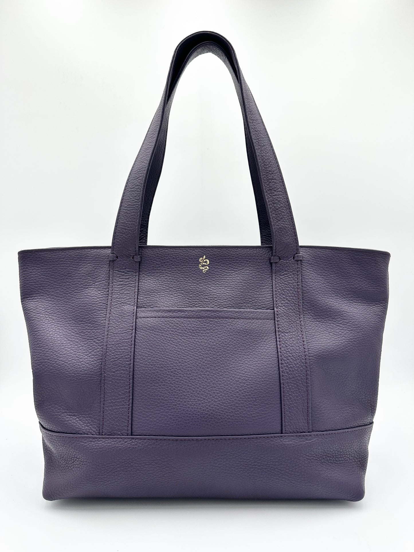 Large Carolyn Tote in Eggplant