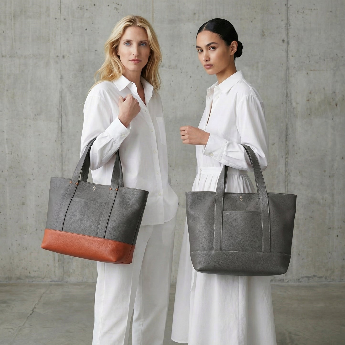 Large Carolyn Tote in Anthracite